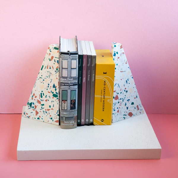 Bookends - Light Terrazzo